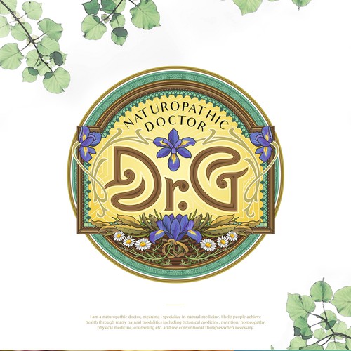 Art Nouveau design with the title 'Dr.G | Art Nouveau logo'