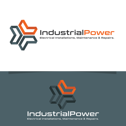 Industrial brand with the title 'logo for industrial power'