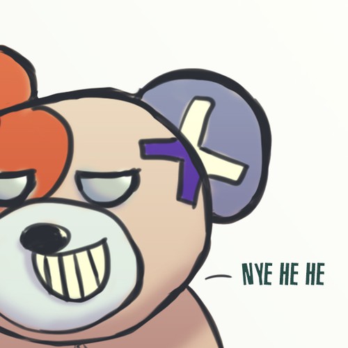 Bear illustration with the title 'Boo Boo Bear'