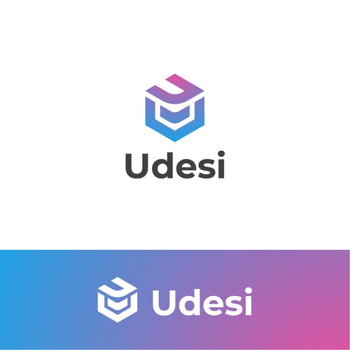 Full color logo with the title 'U Logo for Udesi'