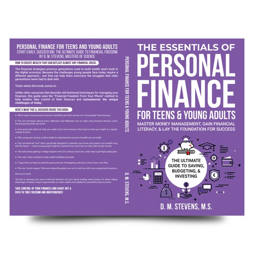 Teen book cover with the title 'Paperback Cover Design'