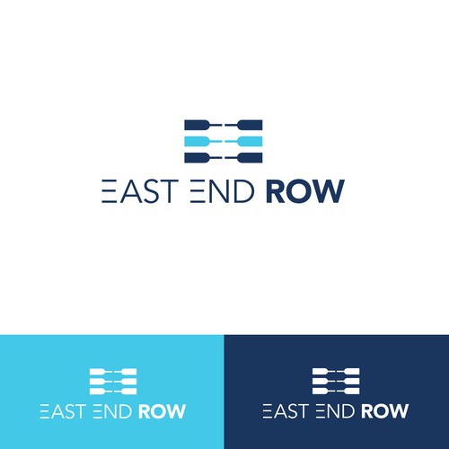 Fitness logo with the title 'Winning logo designed for a rowing-based fitness studio in Long Island, NY. [May 2016]'