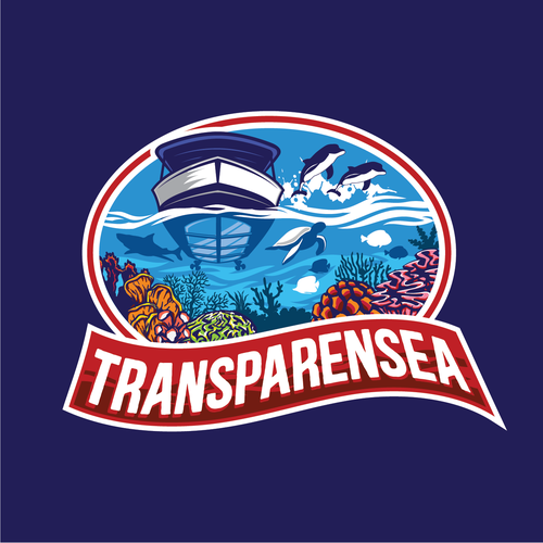 Dolphin design with the title 'Transparensea'