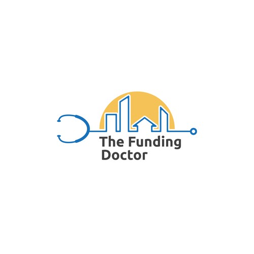 Cityscape logo with the title 'The Funding Doctor'