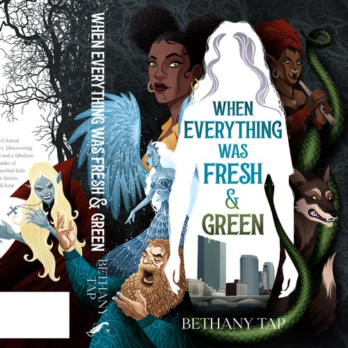 Illustration with the title 'Cover book illustration'