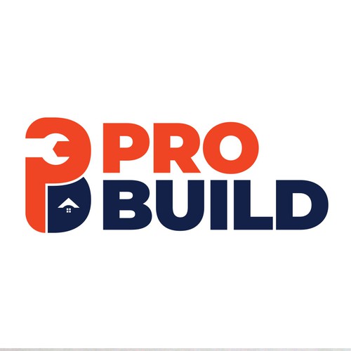 Wrench logo with the title 'Construction & Home Repair Monogram Logo'