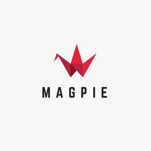 Origami brand with the title 'Logo Design for a Consulting Firm - MagPie'