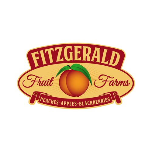 Orchard design with the title 'FITZGERALD FRUIT FARMS'