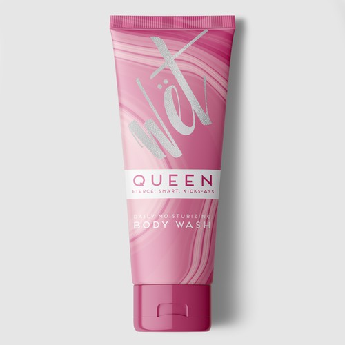 Body care packaging with the title 'WET'