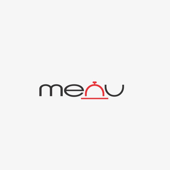 Menu logo with the title 'MENU logo design'