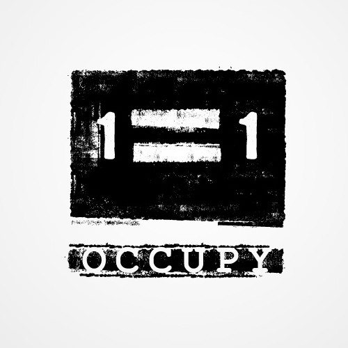 Positive logo with the title 'Occupy 99designs!'