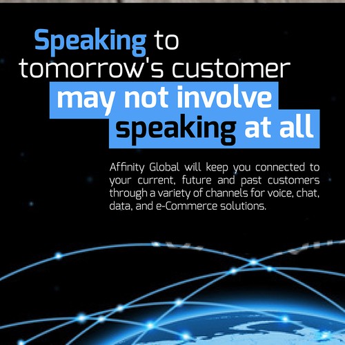 Ad design with the title 'Magazine Communication ad'