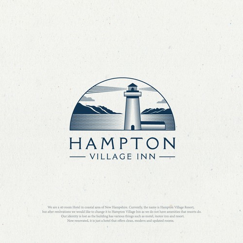 Village design with the title 'Hampton Village Inn'