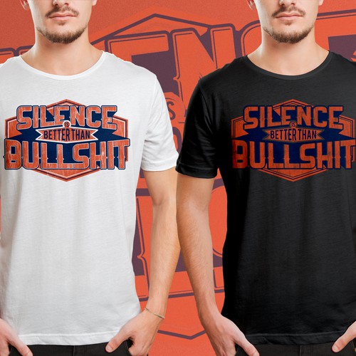 Quote t-shirt with the title 'Silence Is Better Than Bullshit'
