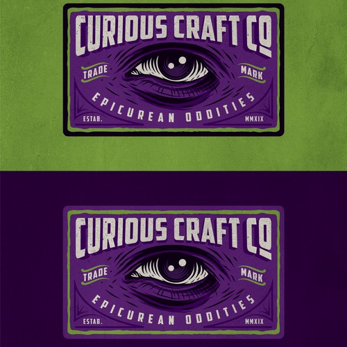 Beer glass logo with the title 'curious craft co logo design'