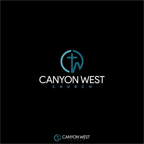 Western design with the title 'Canyon West Church'