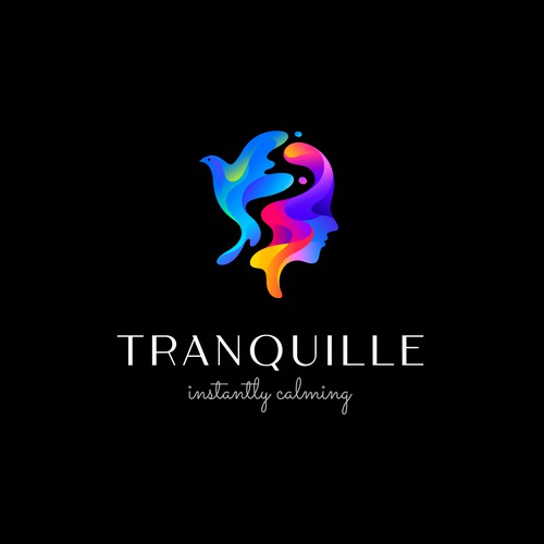 Face brand with the title 'Tranquille'