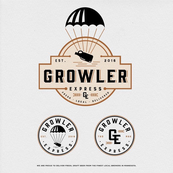 Minnesota logo with the title 'Growler Express'