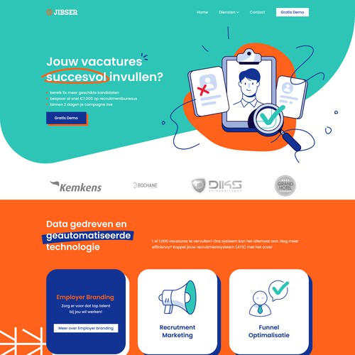 Playful website with the title 'Jibser Website'