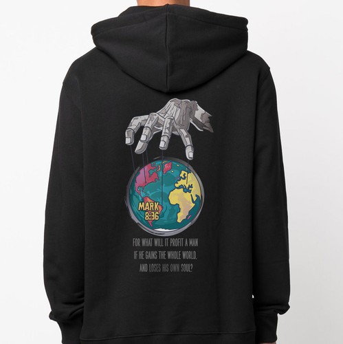 Education t-shirt with the title 'Mark 8:36 illustration'