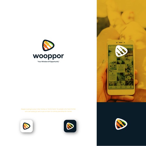 Piano logo with the title 'Wooppor'