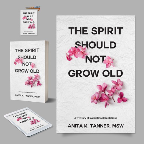 Aesthetic book cover with the title 'The Spirit should not grow old '