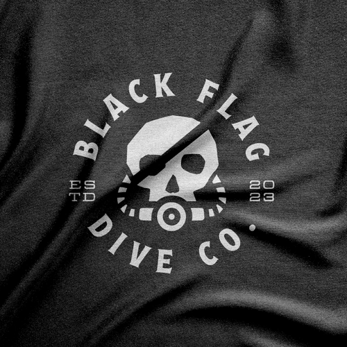 Winning design with the title 'Bold Logo For Black Flag Dive Co.'