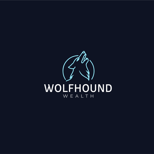 Hound logo with the title 'Bold concept for an investment business'