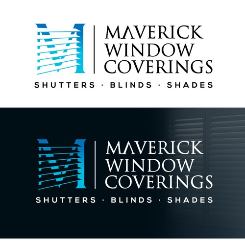 Sunglasses logo with the title 'Modern logo Shutters and blinds business '