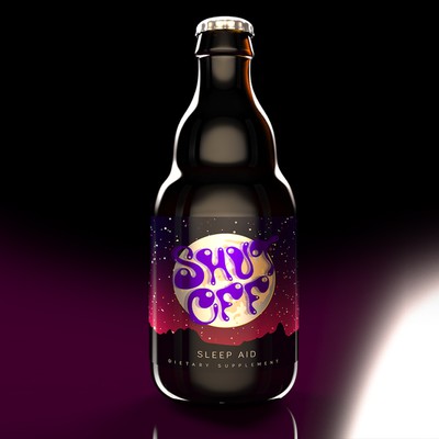 Hip and cool label for Sleep and Relaxation Product/Shot.