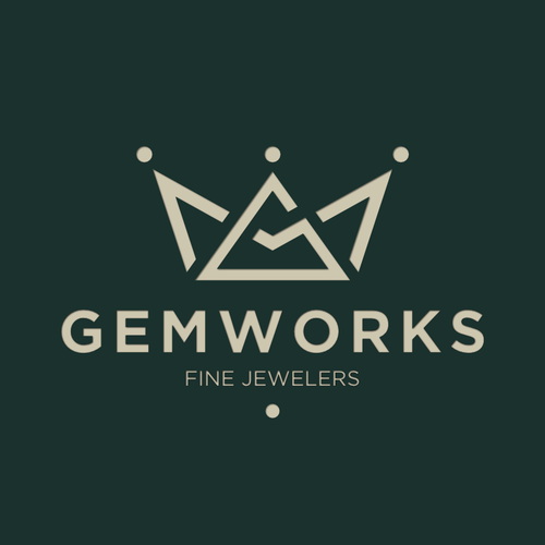 Jewelry brand with the title 'Elegant logo concept for Gemworks'