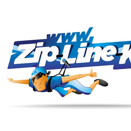 Adventure logo with the title 'New logo wanted for zip-line-kits.co'