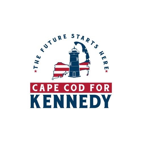 Politics logo with the title 'Cape Cod for Kennedy'