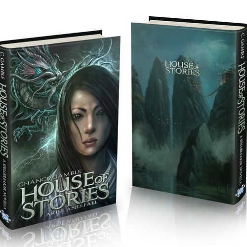 Fantasy book cover with the title 'Fantasy book cover'