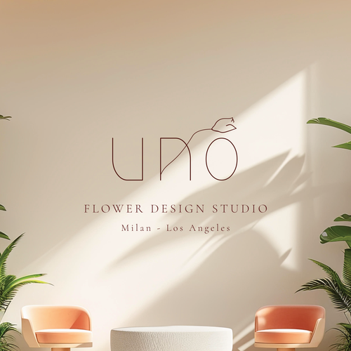 Tulip design with the title 'Logo concept for floral design studio'