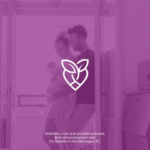Birth design with the title 'logo for birth and postpartum care'