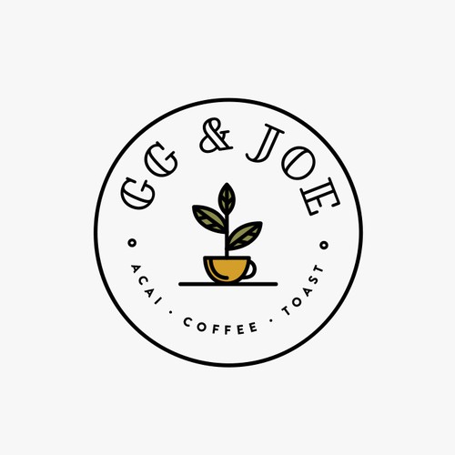 Coffee logo with the title 'GG & Joe logo'