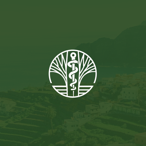 Pharmacy brand with the title 'Logo for an innovative pharmaceutical consultancy and wholesaler from the Canary Islands'