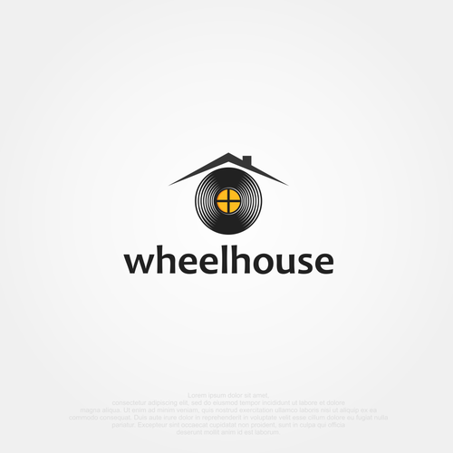 Wheel logo with the title 'Logo design'
