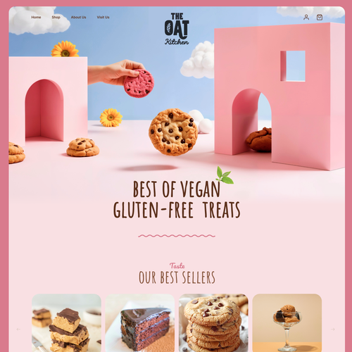 Website with the title 'Cookies Website Design'
