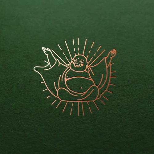 Buddha brand with the title 'Laughing Budha Cannabis Logo'