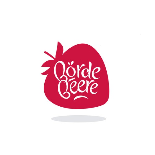 Strawberry logo with the title 'Börde Beere '