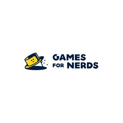 Happiness logo with the title 'Logo Concept of Game For Nerds'