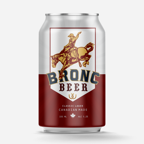 Can label with the title 'Beer Can Label'