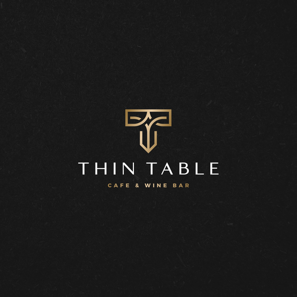 Celtic logo with the title 'Logo design for Thin Table Cafe & Wine Bar'