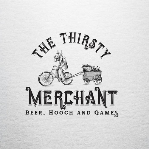 Sketch design with the title 'The Merchant'