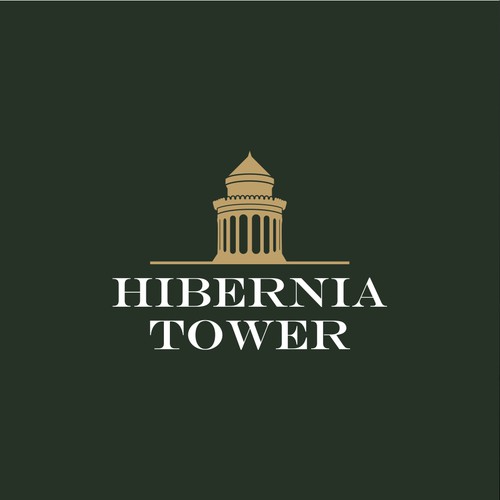 Hotel logo with the title 'Hibernia Tower Logo'