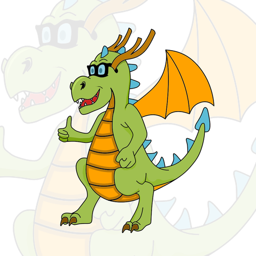 Technology illustration with the title 'Dragon smile'