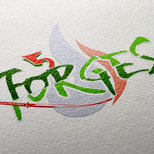 Samurai logo with the title 'reign-forges '