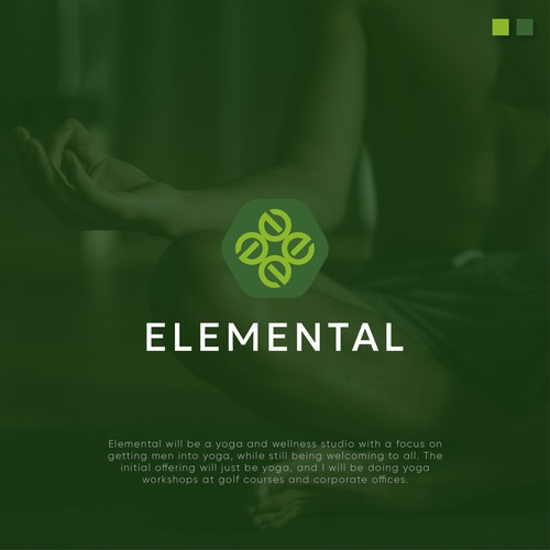 Relaxation design with the title 'Logo design entry for Elemental'